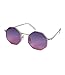 Produktbild SIX Damen Sonnenbrille, Hexagon Form, Verlaufsglas, Metallgestell, Hippie, Kostüm, Karneval,silber, lila, pink (324-543)