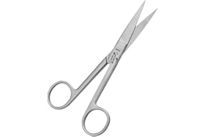 UNI TOOLS Dressing Scissors 14cm, First Aid, Vets, Pet Grooming, Nurses, Home Office Use (Sharp Sharp Straight)