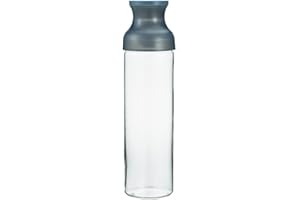 HARIO FIR-100-TGR Filter-In Bottle, Carafe, Practical Capacity, 33.8 fl oz (1,000 ml), Gray, Cold Brew Tea, Made in Japan