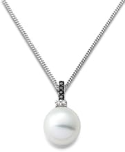 Miore - MG9109N - Collier Femme - Or blanc 375/1000 - 9 carats - 1.25 gr - Diamant - Perle d'eau douce