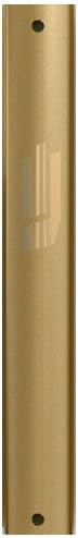 Curved and Sandblasted Gold 5" Mezuzah Holder