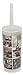 Produktbild evideco Cafe Paris stehend WC-Schüssel Bürstenhalter, grau, 10 cm Durchmesser x 35 cm H