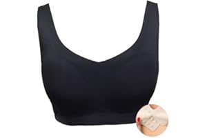 Sendyou ES16 Costuras Sostén con Bolsillos para Mujer Brasier Mama