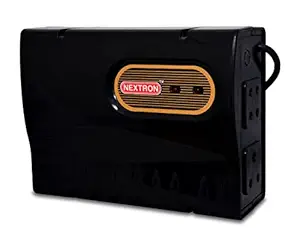 NEXTRON Voltage Stabilizer for Smart LED TV Upto 55inch+ Set Top Box+Home Theater System/Gaming Console (Black)(90-290Vwith 5 Years Warranty,