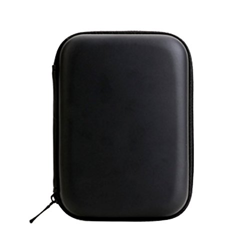 Bluelans® 2,5" extern HDD Hardcase / Tasche / Festplattentasche für 2,5 zoll WD tragbare Festplatte Schwarz (Schwarz)