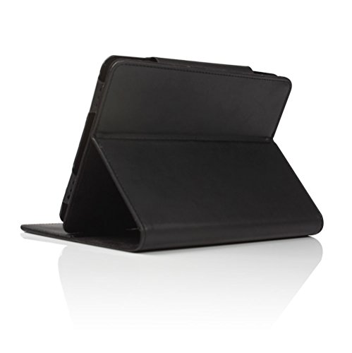 BORIYUAN Echt Ledertasche Case Hülle für den neuen AMAZON KINDLE Paperwhite 2015 300 ppi-Display , 6 Zoll / Kindle Paperwhite 2014 2013 2012 Schutzhülle Hülle Tasche Leder Case Smart Cover aus echtem Leder mit Standfunktion im Bookstyle(schwarz) - 2