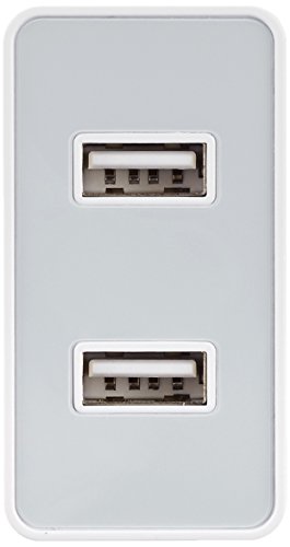 AmazonBasics – Netzteil / Ladegerät mit 2 USB-Anschlüssen, 4,8 A, Weiß - 2