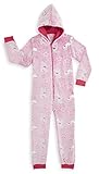 Peppa Pig Combinaison Pyjama Enfant de Peppa en Polaire Super Douce Avec Étoiles et Licornes Phosphorescentes qui Brillent dans Le Noir, Pyjama Déguisement Grenouillère Surpyjama pour Fille (6/7 años)