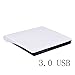 Price comparison product image SHENGY External USB 3.0 High Speed DL DVD RW Burner CD Writer Slim, Portable Optical Drive, for Macbook Windows PC Laptop CD/DVD-o0OM Optical Bay,White