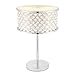 Produktbild ENDON 72747 Hudson Zwei Licht Tisch Lampe in Chrom Platte mit transparent und Kristall Glas Schirm