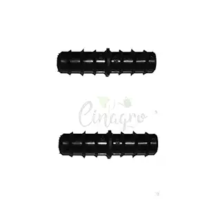 CINAGRO Drip Irrigation Accessories Straight Connectors/Joiners (Black, 16mm) -15pcs