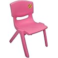 A406 Extra Strong Childrens Plastic Chair - Ideal nursery schools, clubs, etc (2, Pink)