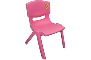 A406 Extra Strong Childrens Plastic Chair - Ideal nursery schools, clubs, etc (2, Pink)
