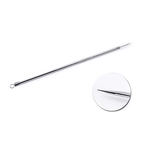 Oshide 5 Stücke Doppelseitig Mitesserentferner Komedonenquetscher Set Aus Edelstahl Gegen Pickel Whiteheads Akne - 4