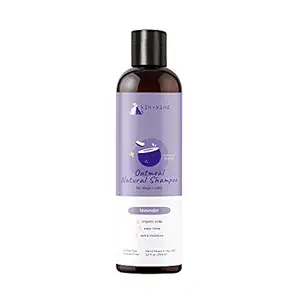 kin+kind Oatmeal Shampoo for Dogs and Cats (12 fl oz) - Natural Dog Shampoo with Colloidal Oatmeal - Safe, Natural Formula with Organic Olive Oil and Organic Coconut Oil - Made in USA (Lavender)