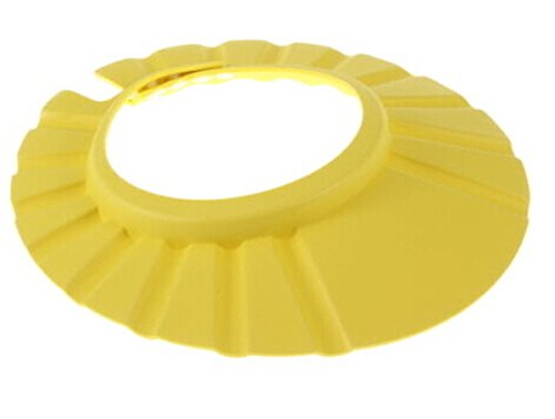 BABY / CHILD SHOWER SHAMPOO BATH CAP ADJUSTABLE SIZE - PINK, BLUE, YELLOW KIDS HAT (Yellow)