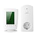 Produktbild Fdit programmierbarer Thermostat Wireless Digital Thermostat Timer Plug Regler Temperaturregler Multicanal Kühlmodus Heizung Hintergrundbeleuchtung grün
