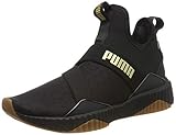 Schlupfkonstruktion Puma Damen Defy Mid Sparkle WN\'s Fitnessschuhe, Weiß White-Metallic Gold, 39 EU
