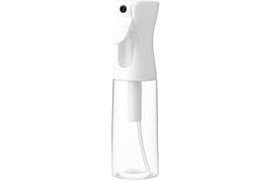 Red Dot Gift® 1-Pack 300 ml White Transfrant Continuous Mist Spray Bottles – Spray Bottle For Hairstyling, Cleaning, Salons, Plants, Essential Oil & More.
