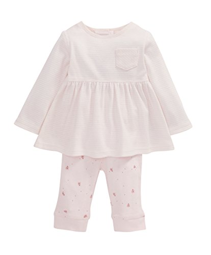 Mamas and Papas Baby-Girls 2 Piece Peplum Clothing Set, Pink, 6-9 Months