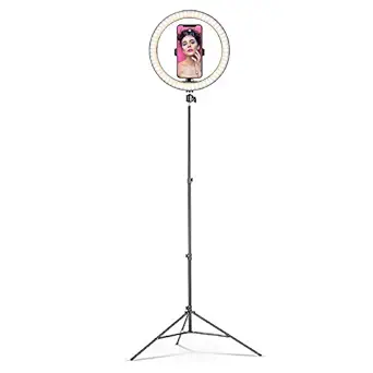 Geeky Bit 10 Inches Large LED Ring Light with 7 Feet Foldable Sturdy Stand for YouTube, Instagram, Makeup, TikTok, Taka-Tak, Reels, Photo Video Shooting Stand