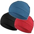 PAROPKAR Cotton Blend Skull Caps, Lightweight Breathable Skull Beanie Sleep Cap Helmet Liner for Men Women
