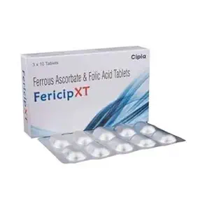 A TO Z Gold Standard Fericip-Xt Iron + Vitamin C + Folic Acid - 30 Tablets