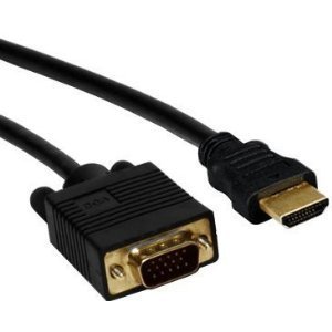 HDMI-VGA Kabel Full HD High Speed Top Qualität für PC/Laptop/Notebook/Netbook LCD/Plasma TV, Reciever, Konsolen usw!