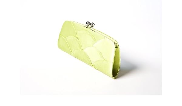 neon green clutch bag
