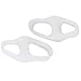 1 Pair of 2-Port Toe Separators/Stretchers/Straighteners Gel---White