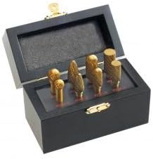 8 Piece 1/4" Shank, 1/2" Head Carbide Burr Kit