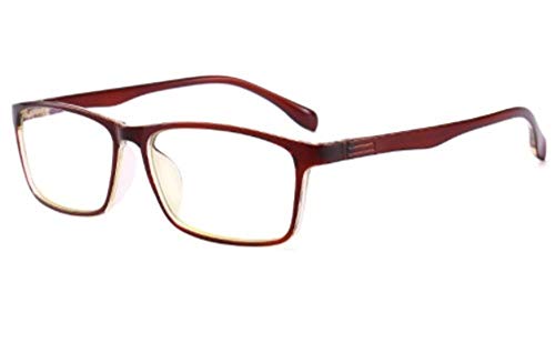 Preisvergleich Produktbild HoEOQeT Studenten, Männer und Frauen, ultraleichte Blaue Blockierbrillen Retro-Brillengestell Anti-Blaue Computerspielbrillen (Style : Brown)