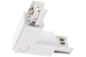 Connecteur LED d'Angle 90° pour Rail Triphasé BLANC - SILAMP