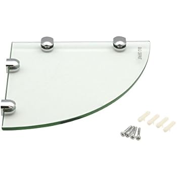 Harbour Housewares Glass Ecke Bad/Schlafzimmer Regal - 200 x 200 mm x3