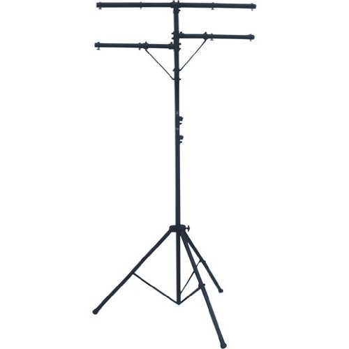 Preisvergleich Produktbild Ibiza Doppel Dual Lichtstativ flexibel klappbar Ständer 50kg