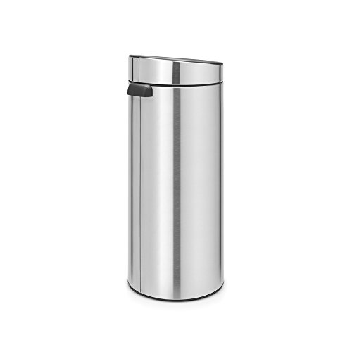Brabantia 115462 Touch Bin New mit herausnehmbaren Kunststoffeinsatz, 30 L, Edelstahl, matt steel fingerprint proof, 32.8 x 32.8 cm - 3