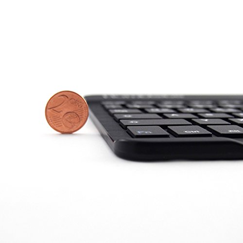 360° drehbare Schutzhülle + Bluetooth Tastatur für 10.1″ Samsung Galaxy Tab A SCHWARZ [SM-T580, SM-T585][Tasche, Cover, Case, Etui, Schutz, Hülle, Tablet] - 4
