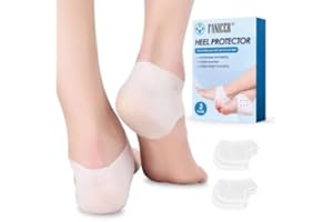YOLONCE 3 Pares Taloneras de Silicona, Transpirables Protector de silicona para Talón, Protectores de talón de silicona suave, Contra deslizamientos y frotamientos