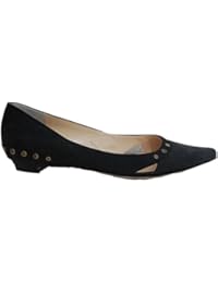 Jimmy Choo - Bailarinas de cuero para mujer negro Jet Black 36 (4 UK)