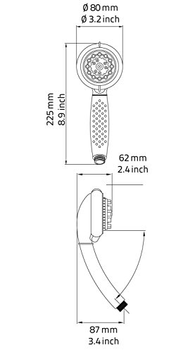 Ridder 8 Jet Duschkopf weiß - 2