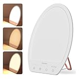 Comfytemp Sad Light Therapy Lamp, 10000 Lux Daylight Lamp With 3 Light Colors, 4 Brightness Levels, Timers, Natural Light Lamp For Seasonal Affective Disorder, Depression, Winter Light For Home Office