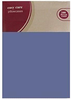 ATTIC 100% EGYPTION COTTON HOUSE WIFE PILLOWCASES 200 THREAD COUNT BLUE