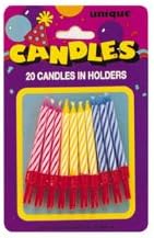 Pastel Spiral Candles