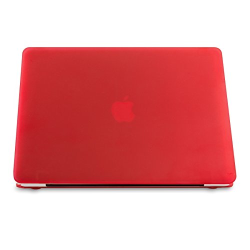 kwmobile Hardcase Laptop Hülle für Apple MacBook Air 13″ (ab Mitte 2011) – Rot dünne gummierte Schutzhülle Cover Case Tasche - 2