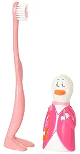 VBaby Baby Boy's and Baby Girl's Cute Duck Animal Cartoon Toy Toothbrush (Pink)