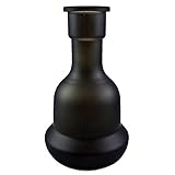 Shisha, Hookah, Nargile, Orientalische Wasserpfeife mit 4 Schläuchen, inklusive Alufolie, Zange für Kohle, Tonkopf aus Keramik, mit allen Dichtungen (Schwarz Matt F023 - 71cm) - 