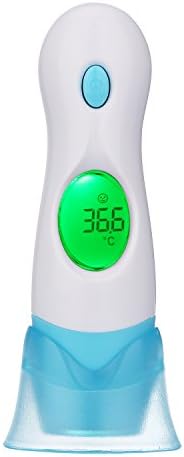 ZJEGO Forehead and Ear Digital Thermometer, Non-Contact Infrared Temperature Meter, Instant Reading, 8 in 1 Multi-Functional, for Body, Surface & Room Measurement, Baby & Home Helper
