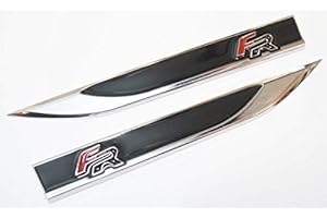 FGFGHRTS Black FR (Rojo y negro) chapas laterales indicadoras del guardabarros