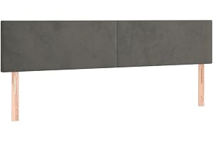 vidaXL Sänggavlar mörkgrå 180x5x78/88 cm sammet