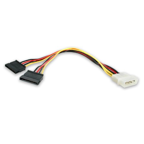 MHP-® SATA Power Splitter Adapter-Kabel - 4-Pin Molex 5.25 "auf 2 x SATA-Konverter)